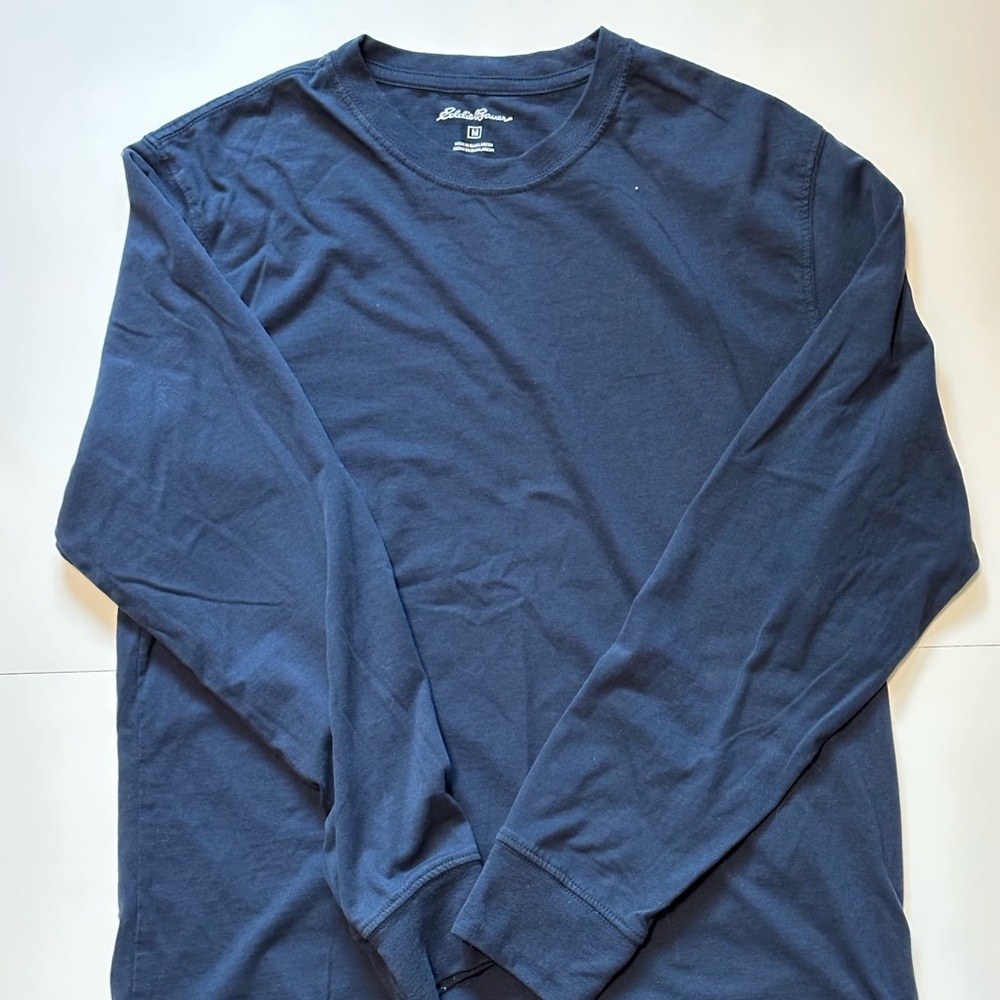 Navy Eddie Bauer Long Sleeve Tee
